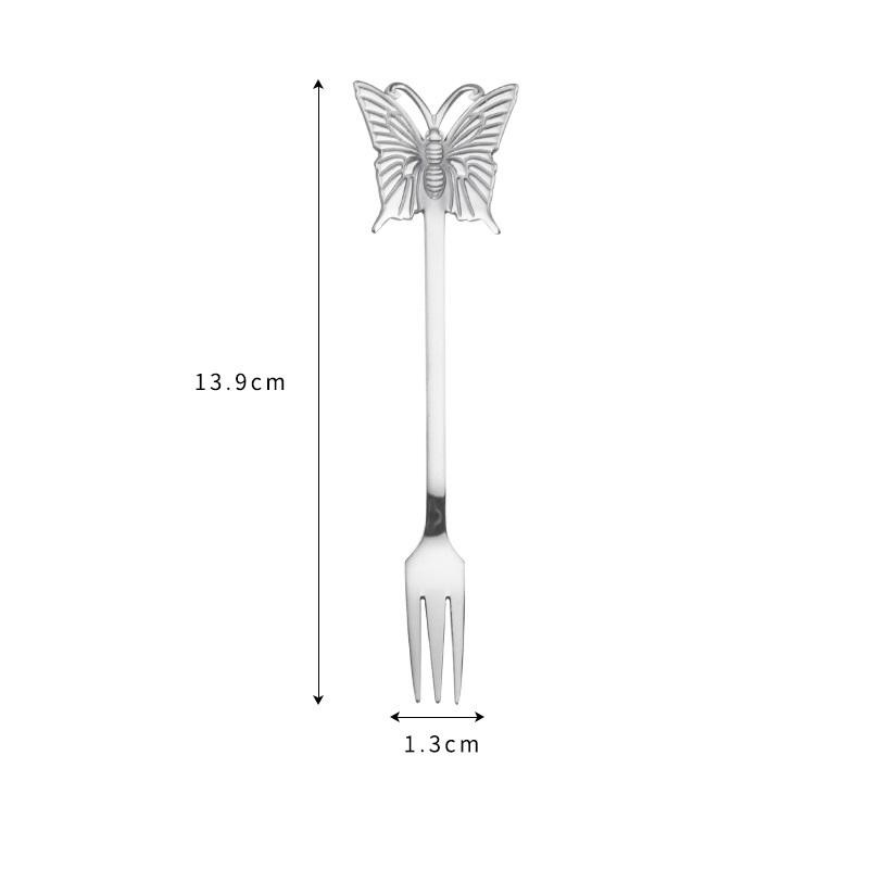 Butterfly Design 304 Steel Cutlery Set Coffee Spoon Fork