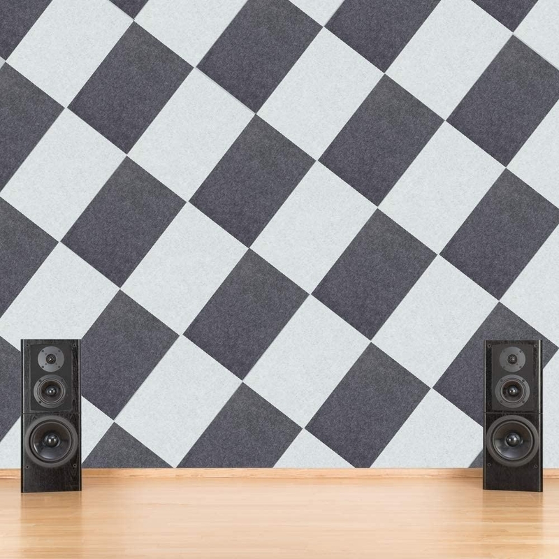 Thick 16 X 12 Inches Felt Acoustic Panel Sound Absorbing Wall And Ceiling