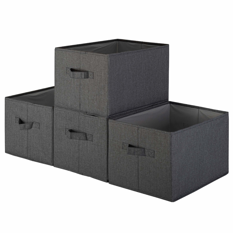 Storage Boxes with Lids Fabric  Storage Bins Organizer Containers  with Lid for Home