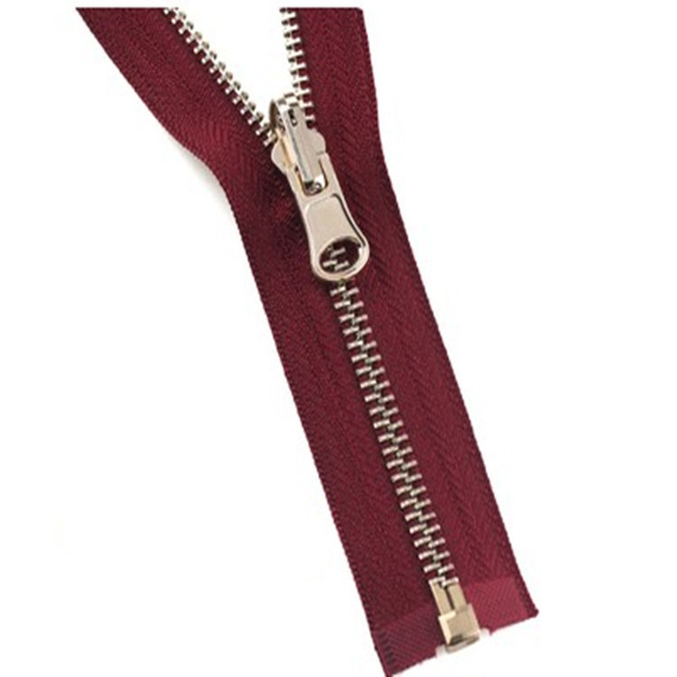 Zinc Alloy Garments And Accessories Double Sided Metal Teeth Zipper Slider