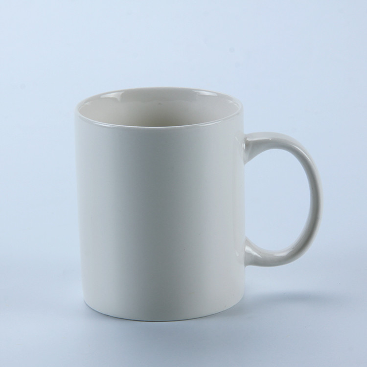 330ml Milk White Porcelain Sublimation Drinking Water Mug 11oz