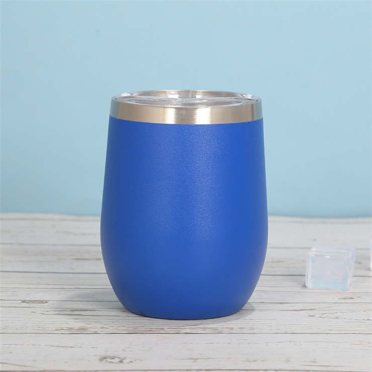 Egg Shape 304 201 Stainless Steel Thermos Cup Tumbler 12oz