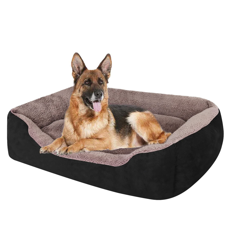 Suede Washable Pet Bed PP Cotton Safe Dog Beds XXL Large