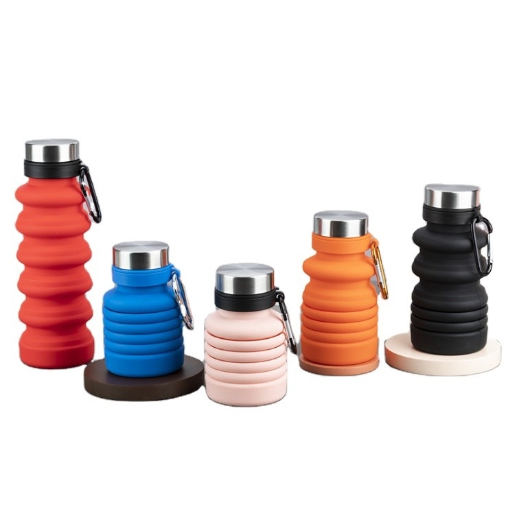 50-500ML Travel Silicone Drinking Glass Folding Cup Shatter Resistant