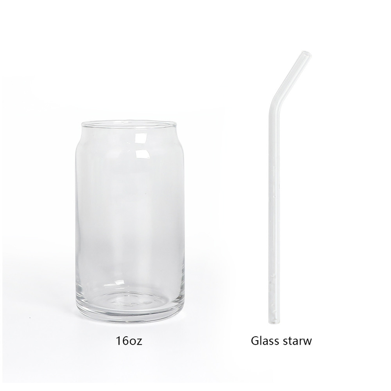 Sublimation Blank Bamboo Drinking Water Glasses Tumbler Bottle 16oz