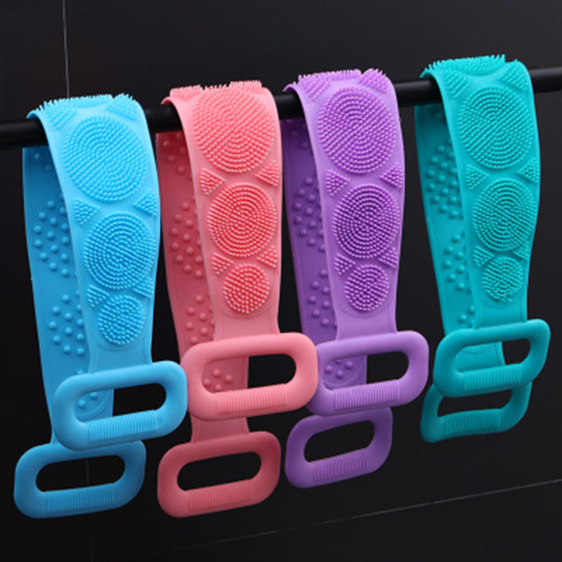13*70cm Silicone Body Scrubber Body Wash Tool Non Toxic