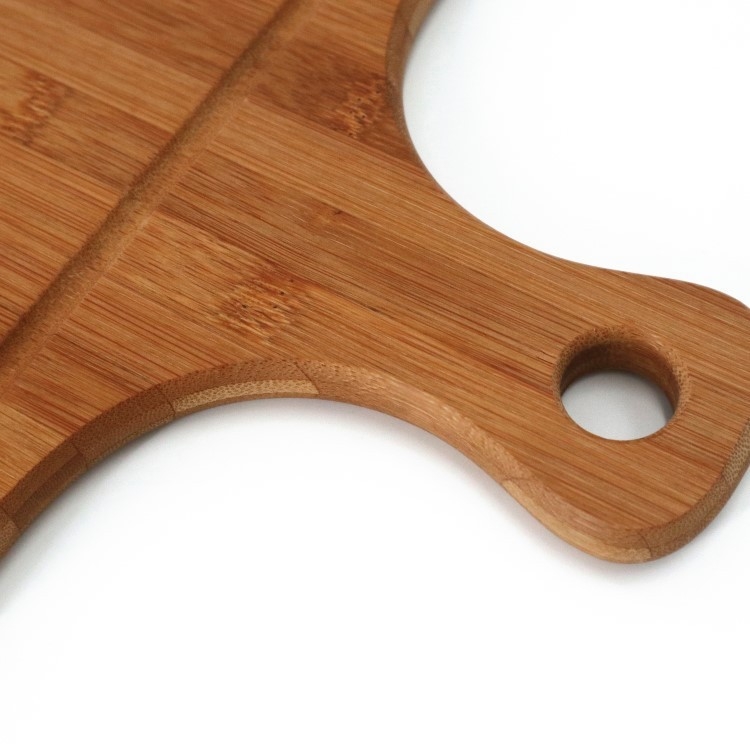 Acacia Wood Bamboo Butcher Block Juice Groove Cutting Board With Handles