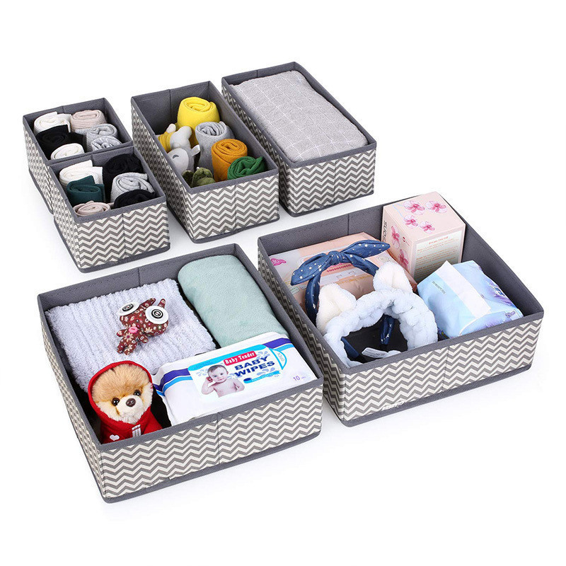 Foldable Cloth Storage Box  1.5mm Paper Board Drawer Organizer Cube