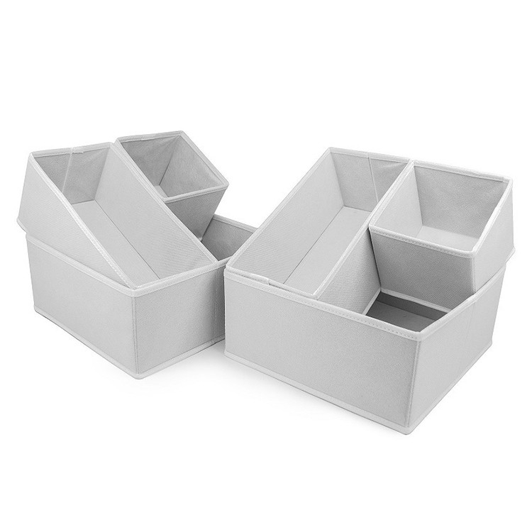 ODM Six Piece Underwear Non Woven Storage Box 28*28*13cm