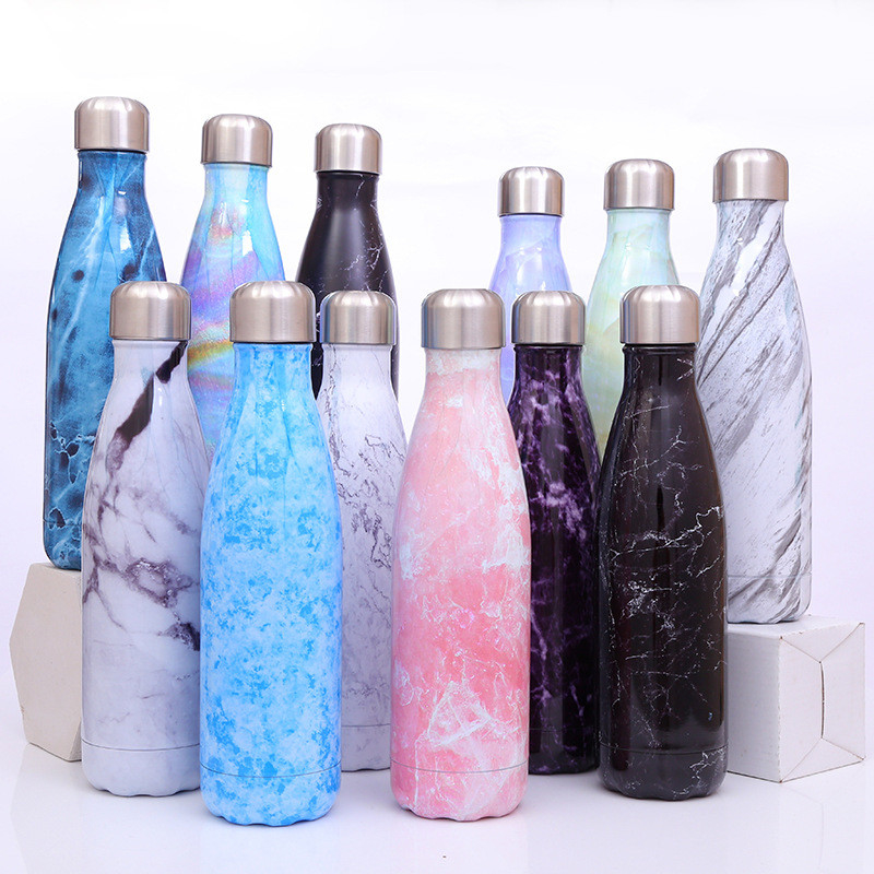 304 Stainless Steel Thermos Cup Cola Shaped Water Bottle 350ml 500ml 750ml