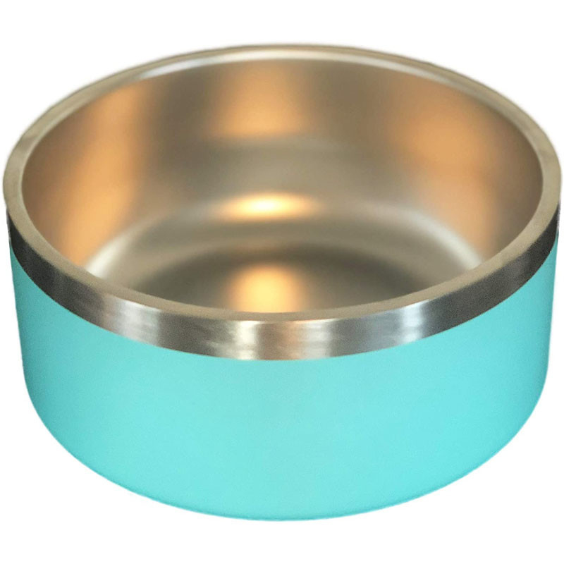 42oz 64oz Personalised Pet Accessories Stainless Steel Pet Feeder Bowl
