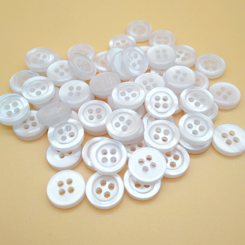 Resin Garments And Accessories 12.5mm Pearl White Button