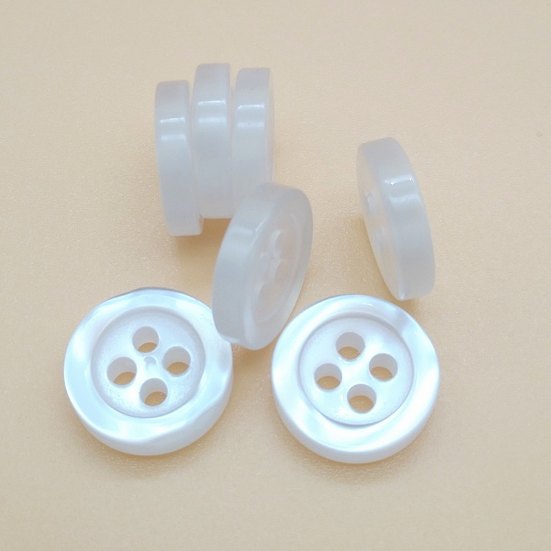 Resin Garments And Accessories 12.5mm Pearl White Button