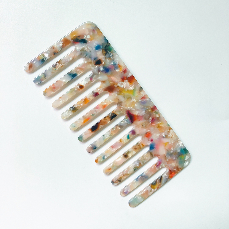 Cellulose Acetate Acrylic Beauty Works Comb Wide Tooth