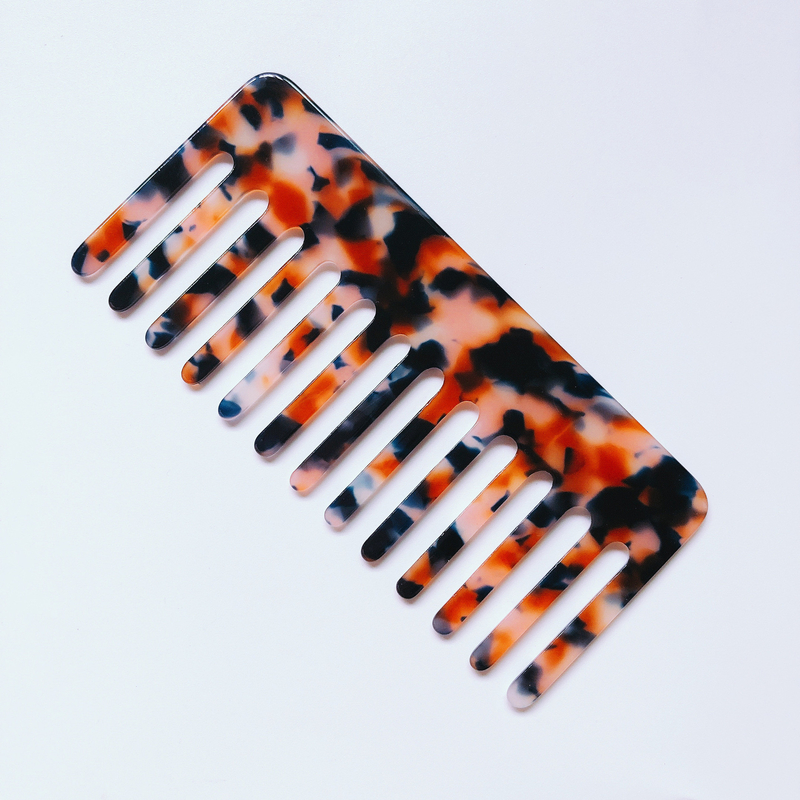 Cellulose Acetate Acrylic Beauty Works Comb Wide Tooth