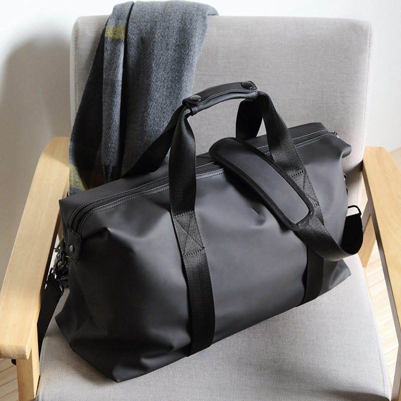 Waterproof Faux Leather Gym Travel Duffel Bags 48*30*18cm