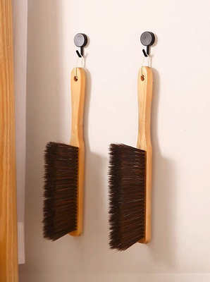 Hand Broom Wooden Handle Brush Soft Bristles Dusting