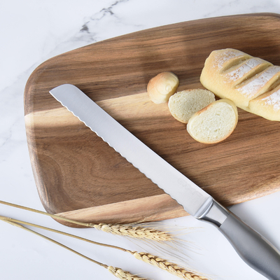 Handle Acacia Bamboo Wood Cutting Board Smooth Surface