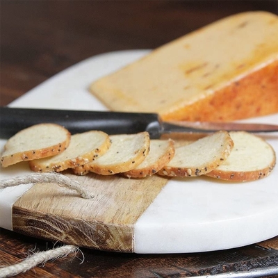 Natural Live Edge Slate Cheese Board Marble And Wood Paddle Kitchen