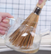 Scrubbing 11.8 Inch Bamboo Dish Scrub Brush Home Restaurant Kitchen Tool
