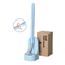 Sustainable 90x4cm Toilet Bowl Cleaning Brush Silicone With Holder Set