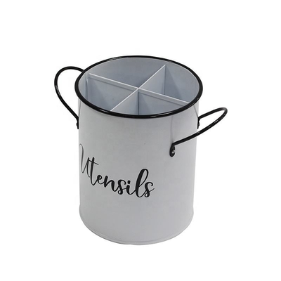 Storage Solution Stainless Steel Cutlery Holder Vintage Organizer Household Kitchen Products