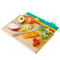 Set 4 Cheese Chopping Board Food Safety Plastic Cutting Board 4 In 1
