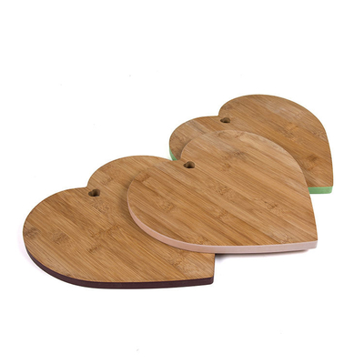 Food Grade Heart Shaped Cutting Board Bamboo Kitchen Chop Board