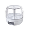 3L 6 Grid Dry Food Storage Container Rice And Grain Rotating Food Dispenser