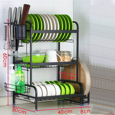 Kitchen Fashion Stainless Steel Dish Drainer Rack Size Customized