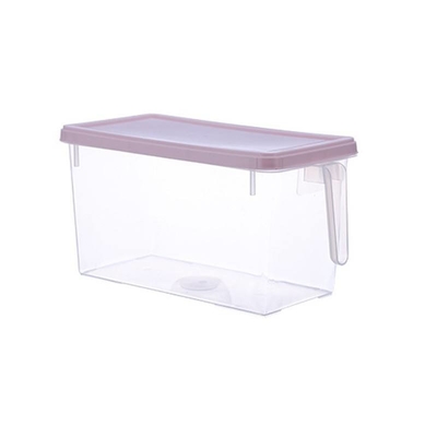Household Plastic Food Storage Organizer With Lid Freezer Safe Clear Plastic Food Drawers