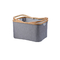 Bamboo Linen Laundry Hampers Baskets With Dual Built In Handles And Built Detachable Brackets