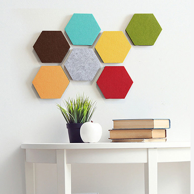 Self Adhesive 9mm Felt Acoustic Panels Wall Art Decorative Soft Soundproof