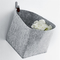 Nordic Desktop Box Grey felt baskets for storage Multiple Functional