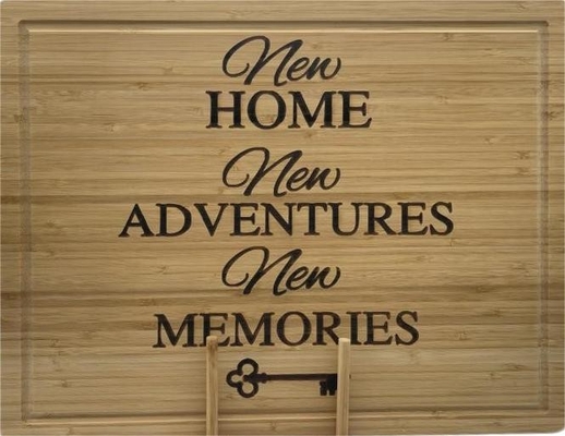Custom Logo Engraved Kitchen Bamboo Wood Cutting Board Wooden Chopping Board