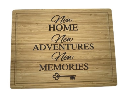 Custom Logo Engraved Kitchen Bamboo Wood Cutting Board Wooden Chopping Board