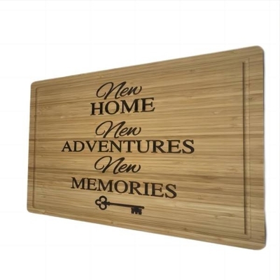 Custom Logo Engraved Kitchen Bamboo Wood Cutting Board Wooden Chopping Board
