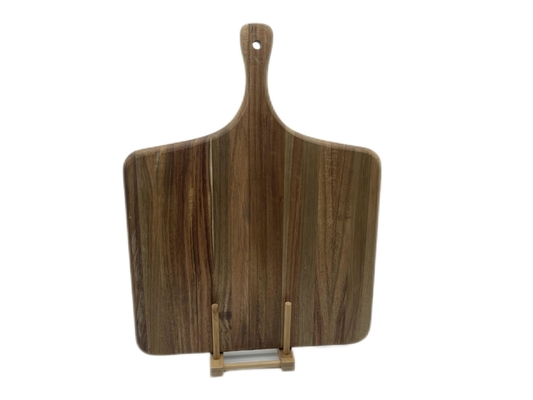 Wholesale Acacia Wood Cutting board Tray with handle pizza cutting board