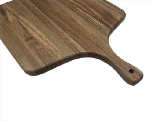 Wholesale Acacia Wood Cutting board Tray with handle pizza cutting board