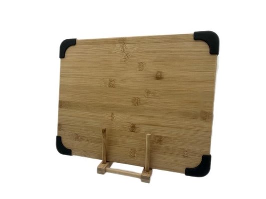 Sustainable Personalized Custom Bamboo Cutting Board With Silicone Non Slip Pad