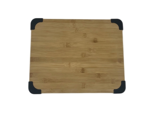 Sustainable Personalized Custom Bamboo Cutting Board With Silicone Non Slip Pad