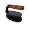 Household floor brush Black plastic cleaning brush with wooden handle