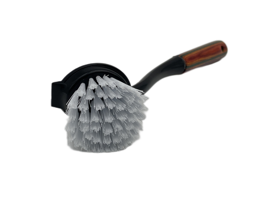 Household kitchen brush plastic cleaning brush wood with wooden handle