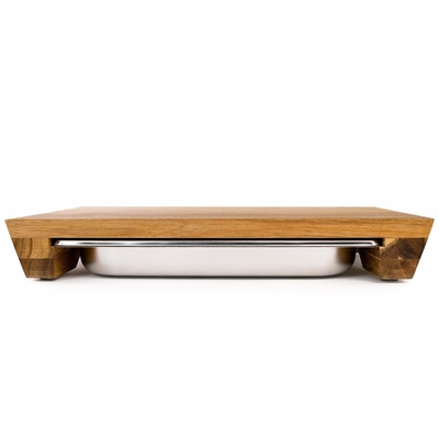 Kitchen bamboo cutting board set Cutting board set with stainless steel tray
