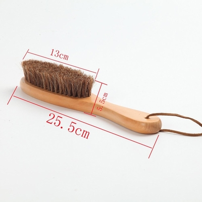 Leather Shoe brush wood cleaning brush with sisal