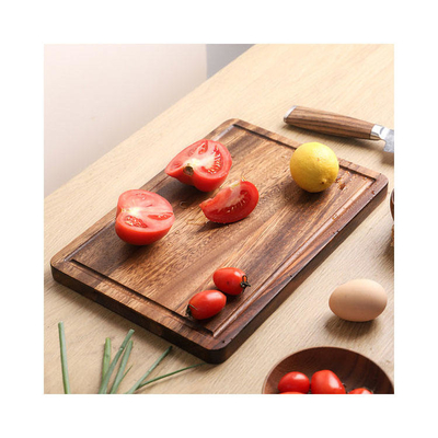 Kitchen 15mm Walnut Wood Cutting Board Easy Clean Surface Non Slip