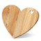 Custom Heart Shaped 1.5cm Thick Bamboo Cutting Board For Serving Charcuterie
