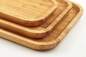 Rectangular Natural Wooden Bamboo Food Plate Serving Trays