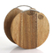 Kitchen Round Dia 30cm Acacia Wood Cutting Board With Handle