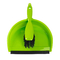 Green Plastic Household Cleaning Hand Broom And Dustpan Set With Brush